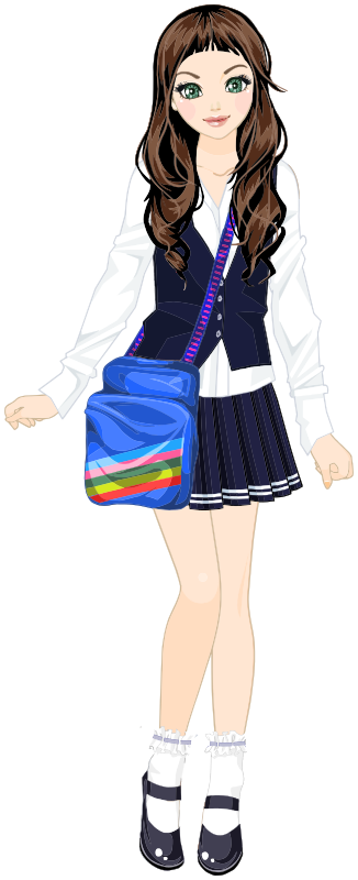 school girl anime