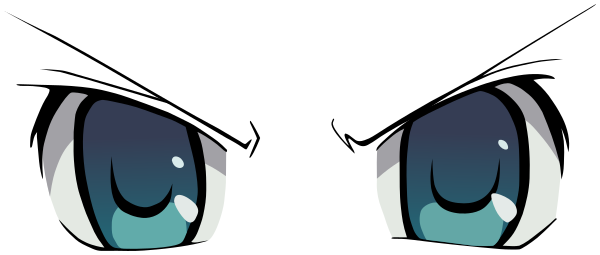anime eyes angry