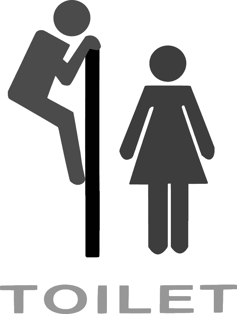 toilet sign full page