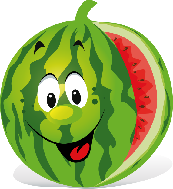 Cartoon watermelon