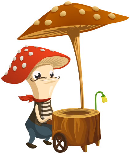 food vendor mushroom