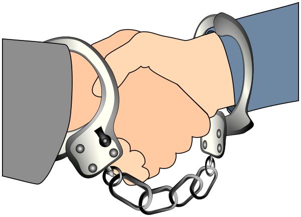handcuffed shake