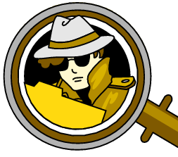 detective in spyglass