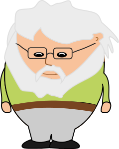 old man bearded cartoon