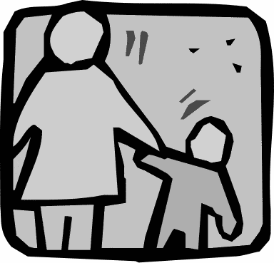 Parent and Child holding hands icon