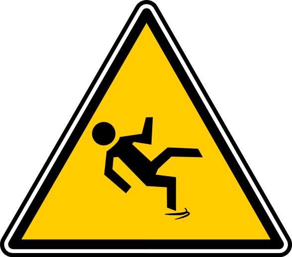 warning slippery