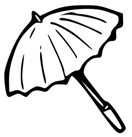 umbrella outline