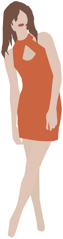 girl in simple dress