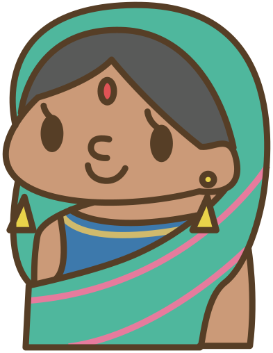Indian woman in Sari