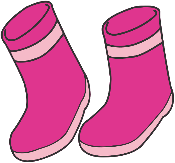 rain boots hot pink