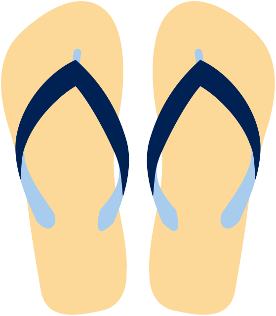 flip flops tan