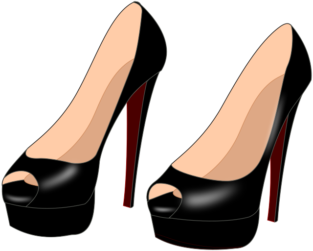 high heels black