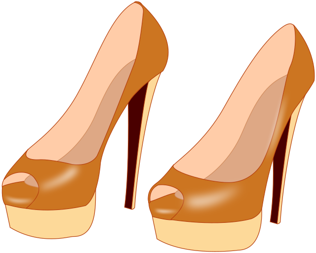 high heels brown