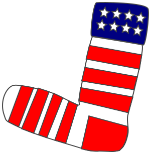 patriotic sock