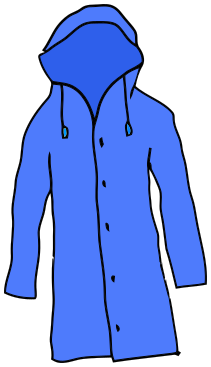 raincoat blue