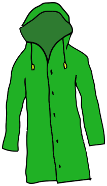 raincoat green