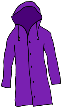 raincoat purple