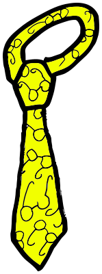necktie glasses yellow