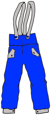 overalls blue