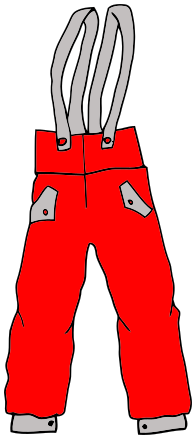 overalls red