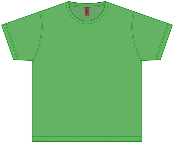 T-shirt blank green