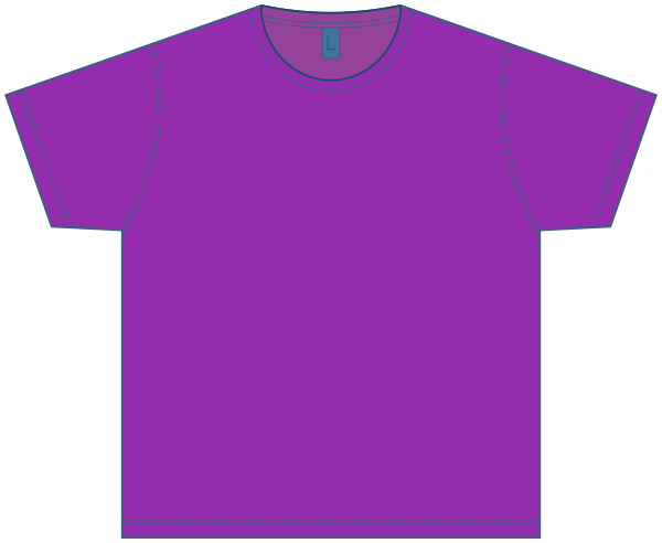 T-shirt blank purple