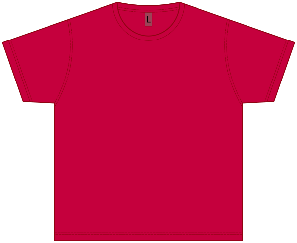 T-shirt blank red