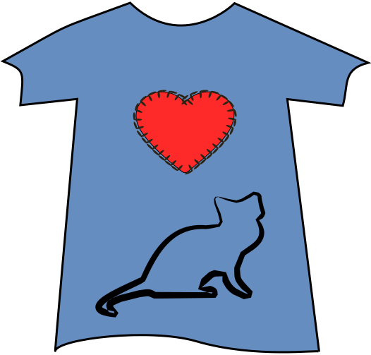 love cats Tee Shirt blue