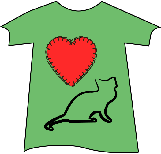 love cats Tee Shirt green