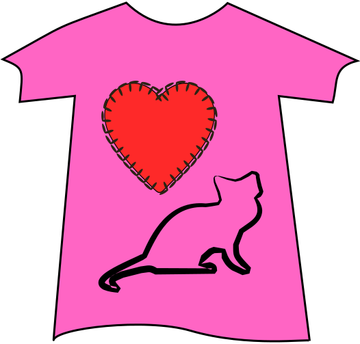 love cats Tee Shirt pink