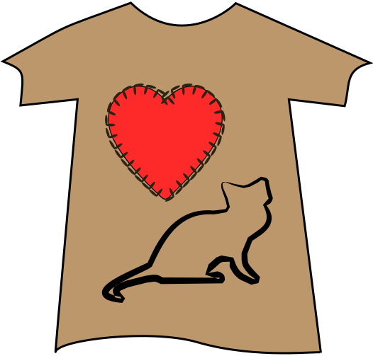 love cats Tee Shirt tan