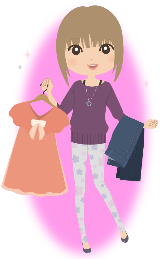 girl clothes shopping