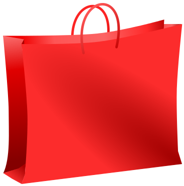 shopping bag red
