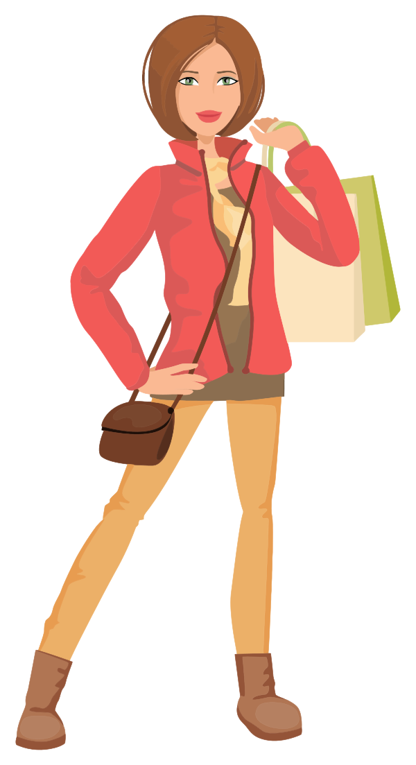 woman shopping again