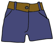 shorts w belt navy