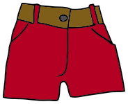 shorts w belt red 2