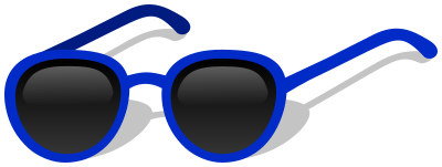 sunglasses plastic blue