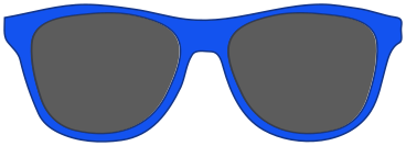 sunglasses plastic frame blue