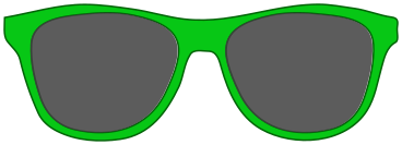 sunglasses plastic frame green