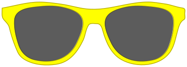 sunglasses plastic frame yellow