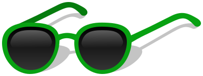 sunglasses plastic green
