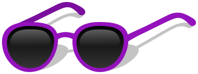sunglasses plastic purple