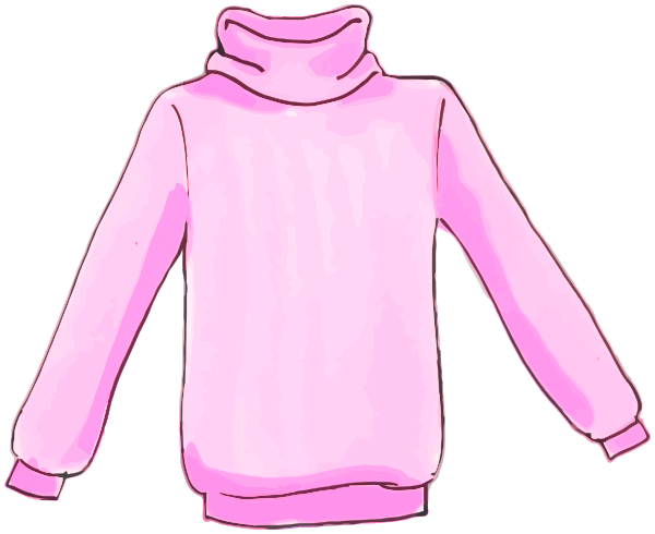 turtle-neck sweater pink