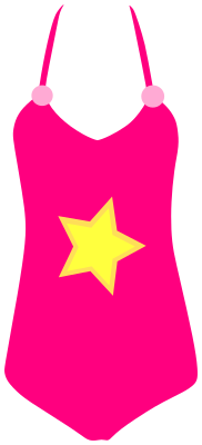one piece swimsuit star pink