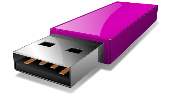 USB flash drive purple