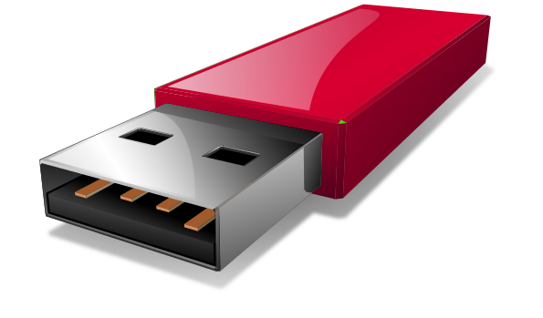 USB flash drive red