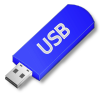 USB pen drive blue