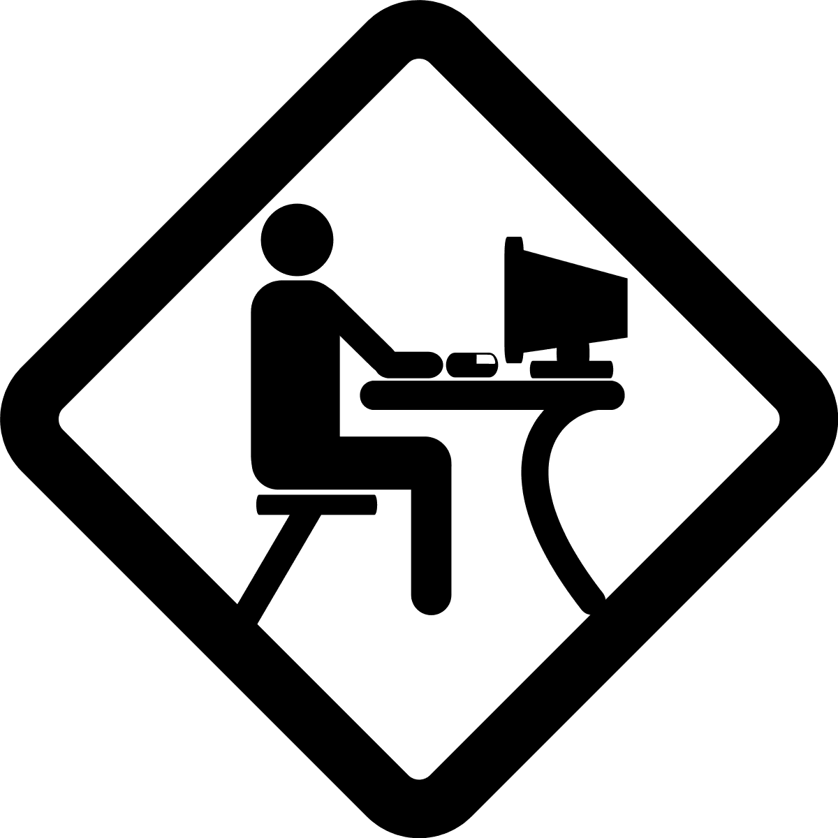 computer station sign page