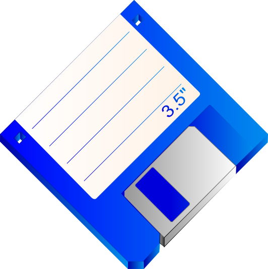 floppy blue Label