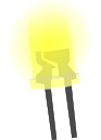 led-lamp-yellow-on